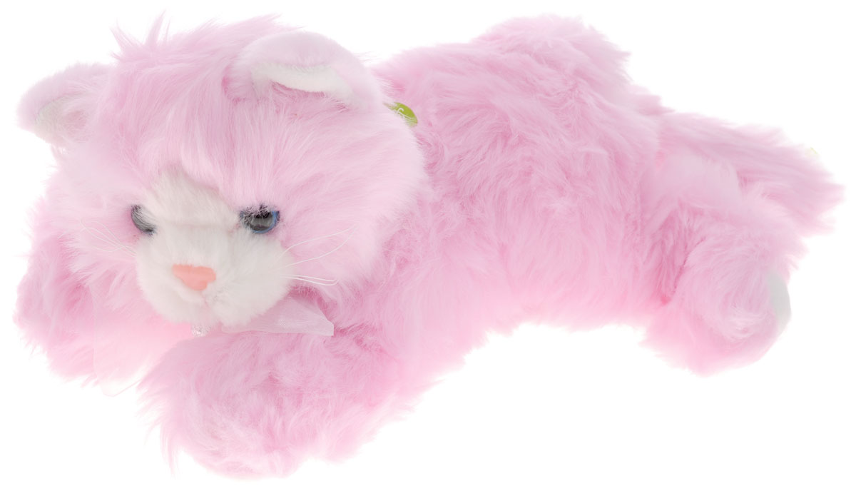 Plush Apple Мягкая озвученная игрушка Кот Мурлыка 25 смK96152A/B Plush Apple Мягкая озвученная игрушка Кот Мурлыка 25 смK96152A/BМягкая озвученная игрушка Plush Apple Кот Мурлыка универсальный подарок, который понравится и ребенку, и взрослому! Игрушка изготовлена из экологически чистых и безопасных материалов. Игрушка выполнена в виде милой кошечки розового цвета. На шее кошки имеется бантик и погремушка. При нажатии на спинку, Мурлыка исполнит песню Котик. Великолепное качество исполнения делает эту игрушку чудесным подарком к любому празднику. Игрушка способствует развитию воображения и тактильной чувствительности у детей. Работает он незаменяемых батареек.