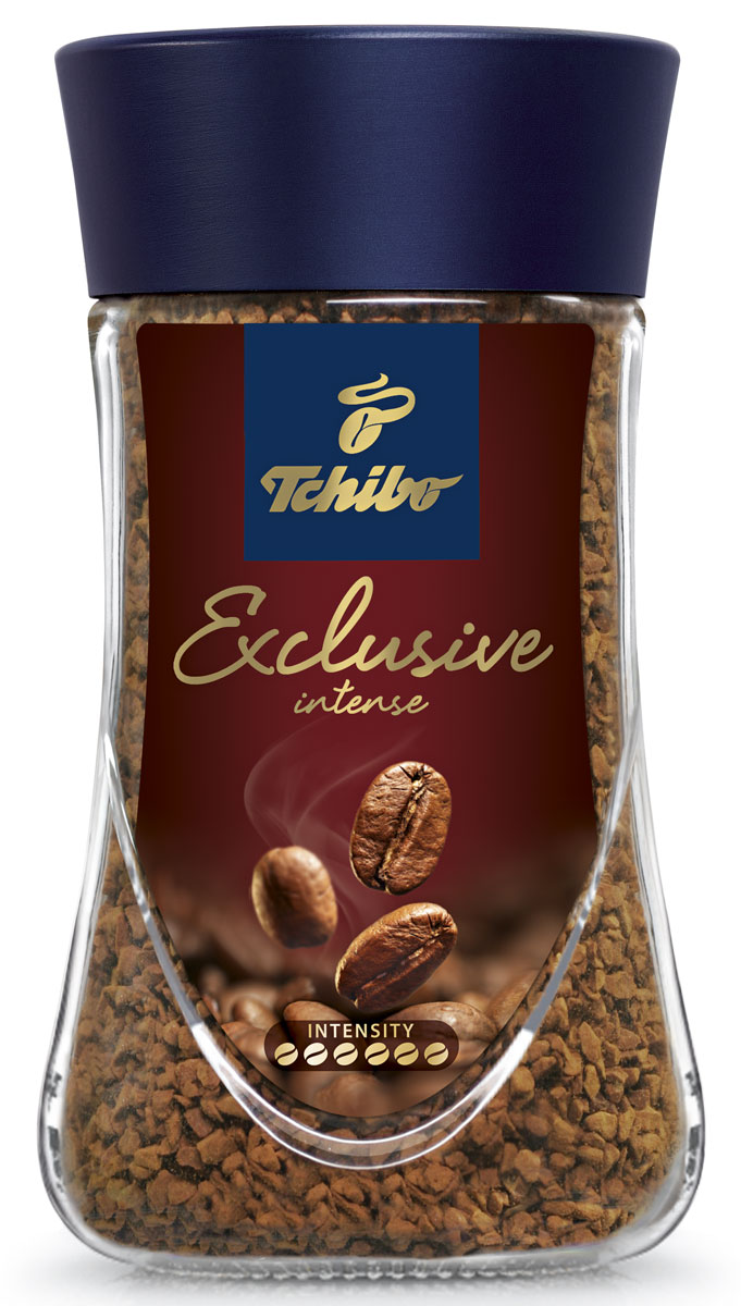 Tchibo Exclusive Intense кофе растворимый, 95 г476718 Tchibo Exclusive Intense кофе растворимый, 95 г476718Побалуйте себя и своих близких изысканным кофе Tchibo Exclusive Intense. Его богатый аромат и насыщенный вкус доставят вам непревзойдённое удовольствие. Для создания этого исключительного купажа эксперты Tchibo отбирают только лучшие зерна Арабики и дополняют их зернами насыщенной Робусты.