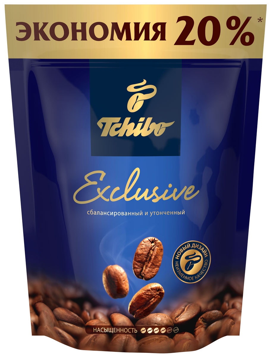 Tchibo Exclusive кофе растворимый, 150 г477156 Tchibo Exclusive кофе растворимый, 150 г477156Побалуйте себя и своих близких изысканным кофе Tchibo Exclusive. Его богатый аромат и насыщенный вкус доставят вам непревзойдённое удовольствие. Для создания этого исключительного купажа эксперты Tchibo отбирают только лучшие зерна Арабики и дополняют их зернами насыщенной Робусты.