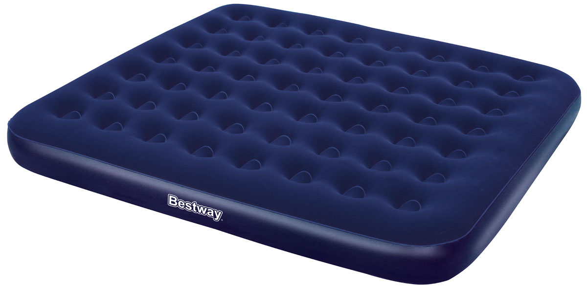 Bestway Матрас надувной, 203 х 183 х 22 см, цвет синий. 6700467004 Bestway Матрас надувной, 203 х 183 х 22 см, цвет синий. 6700467004Комфортное флоковое покрытие. Подходит для использования в помещении и на улице. Изготовлено из полимерных материалов. Винтовой клапан для быстрого сдувания или надувания. Прочная баночная конструкция. В комплекте заплатка для ремонта. Размер матраса: 2,03 х 1,83 х 0,22 м.