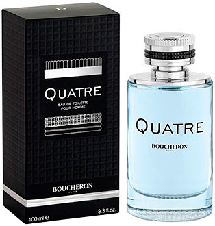 Boucheron Quatre Pour Homme Туалетная вода 50 мл13401 Boucheron Quatre Pour Homme Туалетная вода 50 мл13401Древесные цветочные мускусные. Цитрусы, лайм и Лист фиалки; ноты сердца: жасмин Самбак и роза; ноты базы: Белый кедр, Кашемировое дерево и Мускус.