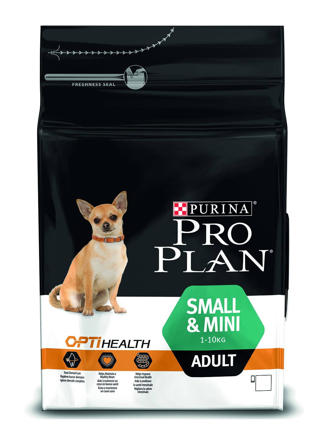 Корм сухой Pro Plan Optihealth для собак мелких и карликовых пород, с курицей и рисом, 3 кг12272216 Корм сухой Pro Plan Optihealth для собак мелких и карликовых пород, с курицей и рисом, 3 кг12272216Корм Pro Plan Optihealth изготовлен на основе мяса курицы высшего качества и легко усваиваемого риса, без красителей и консервантов. Разработанная на основе научных исследований комбинация природных ингредиентов и повышенного содержания витаминов и микроэлементов поддерживает работу иммунной и пищеварительной систем и способствует здоровью кожи и шерсти собак мелких пород. Все, что нужно собаке для природной защиты на всем протяжении жизни. Состав: сухой белок птицы, пшеница, кукуруза, курица (14%), животный жир, сухая мякоть свеклы, глютен, рис (4%), минеральные вещества, сушеный корень цикория (1% источник пребиотиков), рыбий жир, продукты переработки растительного сырья, вкусоароматическая кормовая добавка, дрожжи, витамины, антиоксиданты. Добавленные вещества: витамин А 20000 МЕ/кг, витамин D3 650 МЕ/кг, витамин Е 550 МЕ/кг, витамин С 140 мг/кг, железо 81 мг/кг, йод 2 мг/кг, медь 12,7 мг/кг, марганец 38 мг/кг, цинк 153 мг/кг, селен 0,13 мг/кг. ...