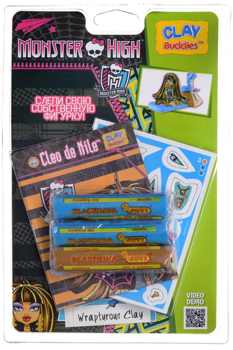 Giromax Набор для лепки Monster High Cleo de Nile307625_Cleo de Nile Giromax Набор для лепки Monster High Cleo de Nile307625_Cleo de NileНабор для лепки Giromax Monster High. Cleo de Nile позволит вашему ребенку создать поделку в виде Cleo de Nile - персонажа популярного мультсериала Школа Монстров (Monster High). Набор включает три бруска пластилина (один бежевого цвета, два других - голубого), картонный лист с красочными элементами для оформления поделки, липучку для наклеивания элементов, а также брошюру с заданиями и инструкцией на русском языке. Работа с пластилином для лепки подарит вашему ребенку положительные эмоции, а также поможет развить мелкую моторику рук, внимательность и усидчивость.