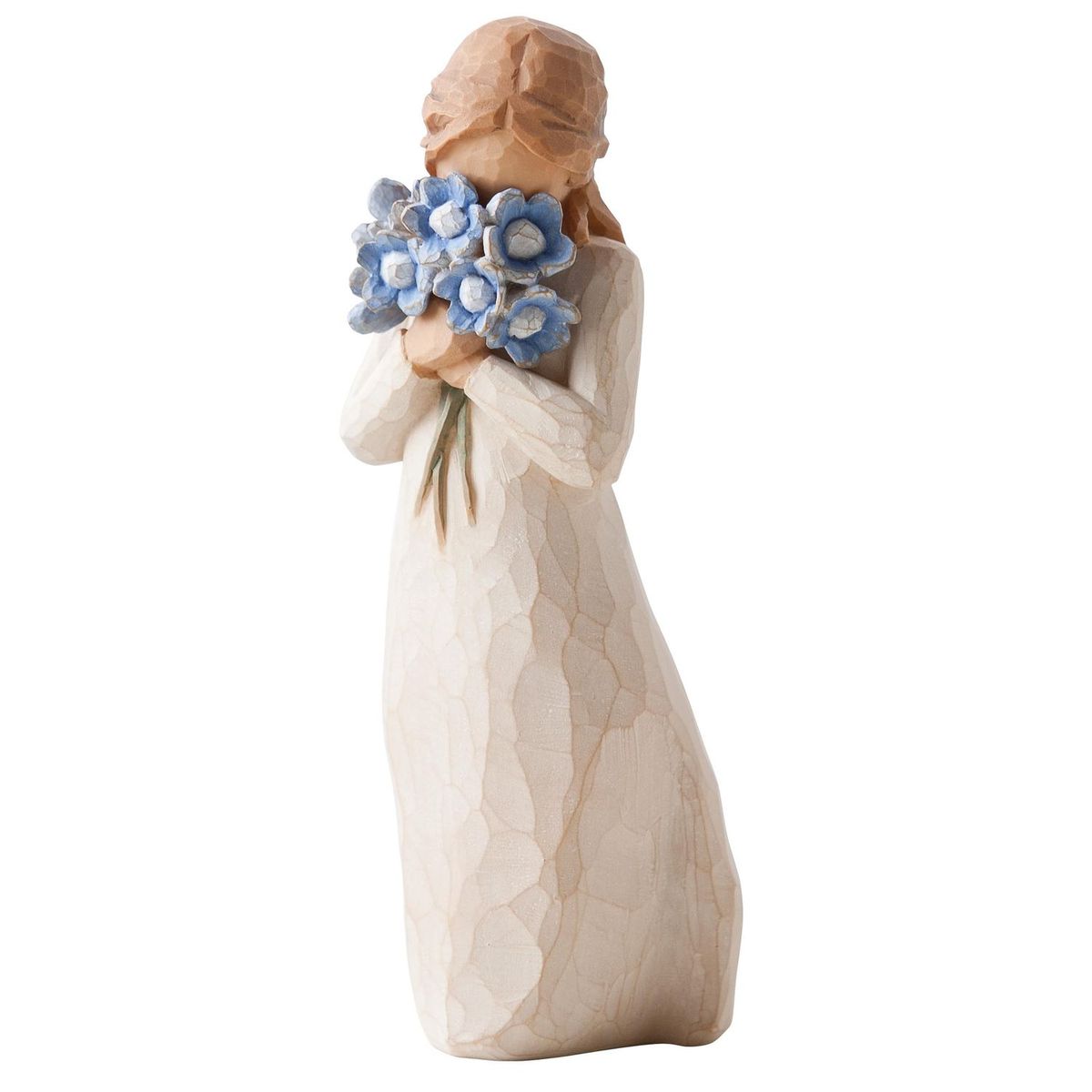 Фигурка Willow Tree Не забывай меня, 13,5 см26454 Фигурка Willow Tree Не забывай меня, 13,5 см26454Эти прекрасные статуэтки созданы канадским скульптором Сьюзан Лорди. Каждая фигурка – это настоящее произведение искусства, образная скульптура в миниатюре, изображающая эмоции и чувства, которые помогают нам чувствовать себя ближе к другим, верить в мечту, выражать любовь. Каждая фигурка помещена в красивую упаковку. Купить такой оригинальный подарок, значит не только украсить интерьер помещения или жилой комнаты, но выразить свое глубокое отношение к любимому человеку. Этот прекрасный сувенир будет лучшим подарком на день ангела, именины, день рождения, юбилей. Материал: Искусственный камень (49% карбонат кальция мелкозернистой разновидности, 51% искусственный камень)
