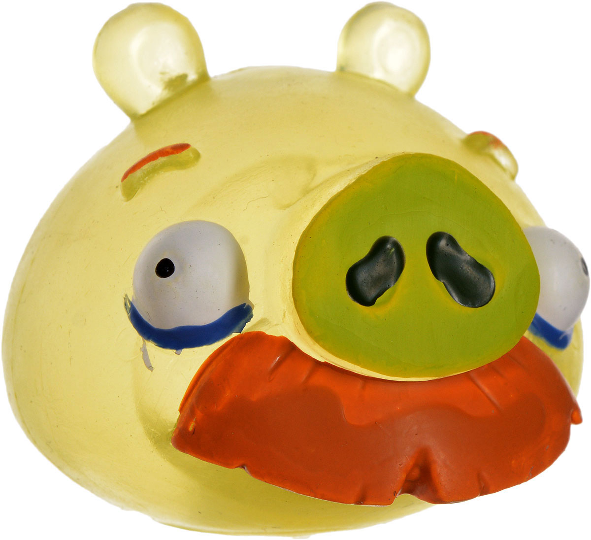 Angry Birds Игрушка-мялка с парашютом Свин с усами50331-0000012-04_свин с усами Angry Birds Игрушка-мялка с парашютом Свин с усами50331-0000012-04_свин с усамиДетская игрушка Angry Birds Свин с усами - это игрушка-мялка, выполненная в виде персонажа всеми любимой игры Angry Birds. Игрушка выполнена из мягкой резины, внутри которой находиться жидкий наполнитель, благодаря чему она легко изменяет форму и структуру при приложении к ней физической силы, а затем принимает первоначальный вид. В комплект входит также каска с парашютом, которую можно надеть на игрушку и запустить ее в воздух. Игрушка-мялка с парашютом Свин с усами наверняка понравится вашему малышу. Порадуйте его таким замечательным подарком!