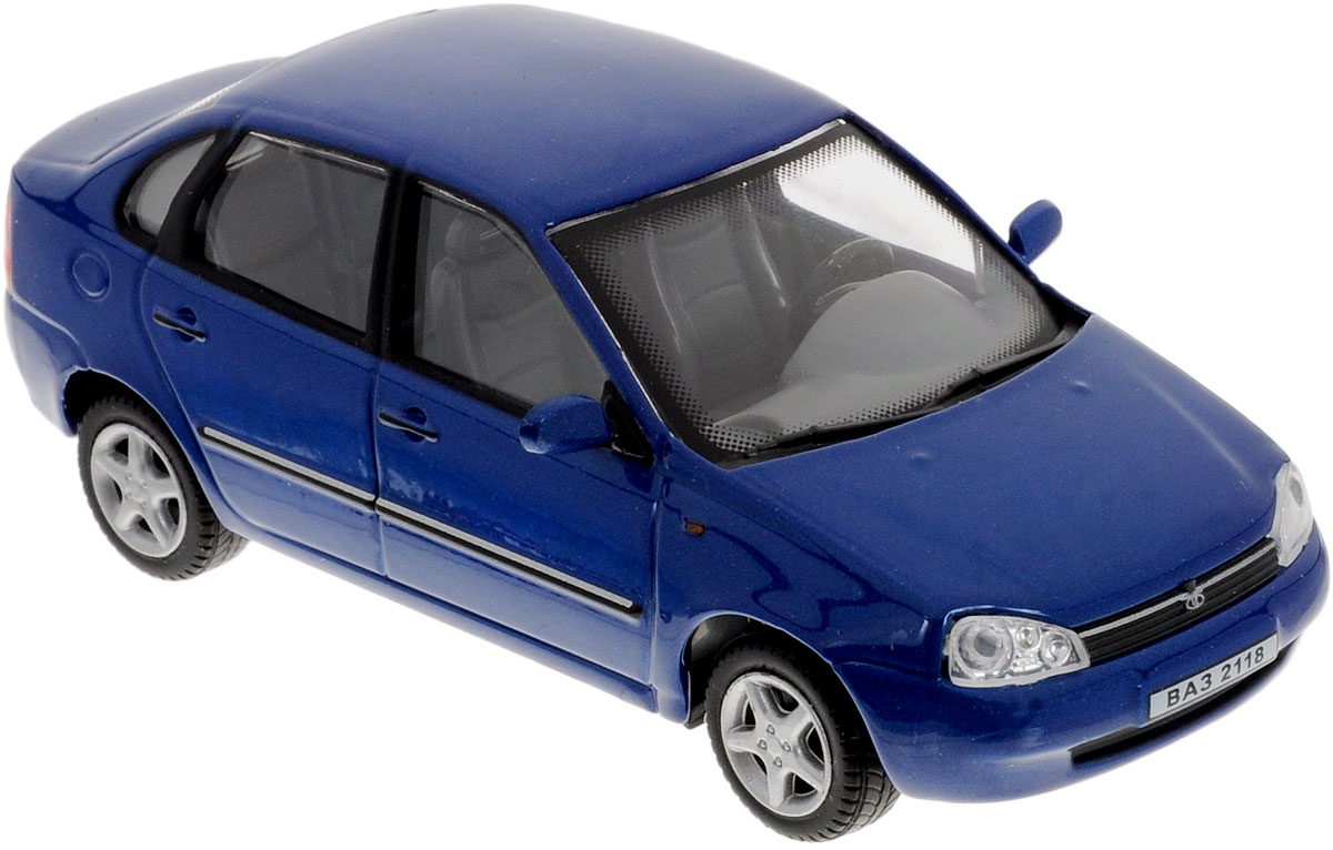 Cararama Модель автомобиля ВАЗ 2118 Lada Kalina цвет синийLC230ND_синий Cararama Модель автомобиля ВАЗ 2118 Lada Kalina цвет синийLC230ND_синийКоллекционная модель Cararama ВАЗ 2118 Lada Kalina - миниатюрная копия настоящего автомобиля. Стильная модель автомобиля привлечет к себе внимание не только детей, но и взрослых. Модель имеет литой металлический корпус с высокой детализацией интерьера салона, дисков. Игрушка в точности повторяет модель оригинальной техники, подробная детализация в полной мере позволит вам оценить высокую точность копии этой машины! Такая модель станет отличным подарком не только любителю автомобилей, но и человеку, ценящему оригинальность и изысканность, а качество исполнения представит такой подарок в самом лучшем свете.