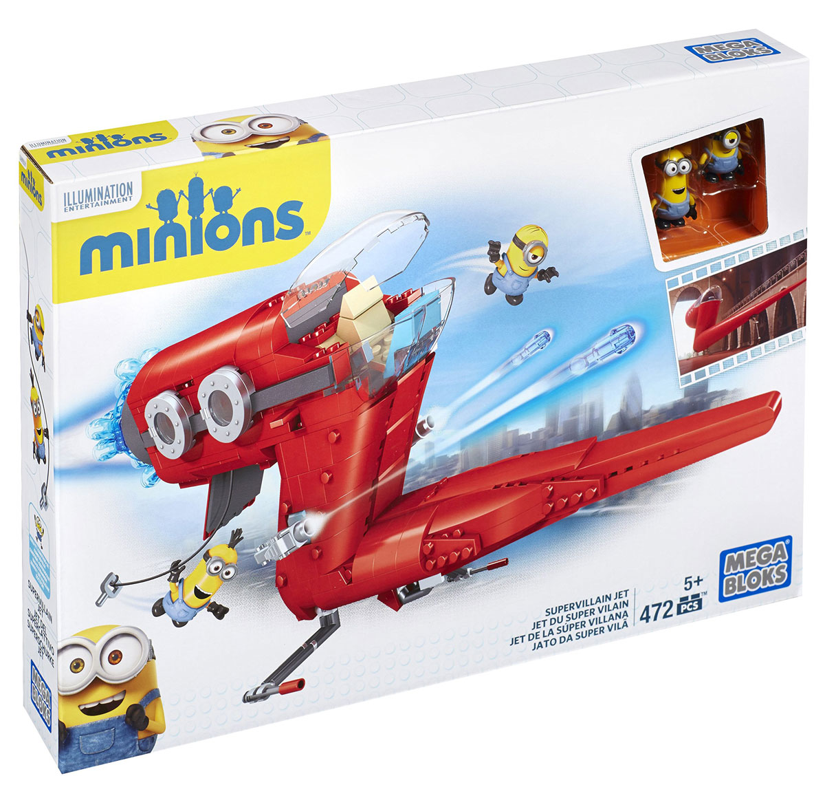 Mega Bloks Гадкий Я Конструктор СамолетCNF60 Mega Bloks Гадкий Я Конструктор СамолетCNF60Конструктор Самолет обязательно порадует маленького поклонника всеми любимых героев мультфильма Гадкий Я. Конструктор включает в себя две фигурки миньонов и сборный летающий агрегат в виде буквы Z! Внутри самолета есть места для комфортного перелета миньонов. Игрушка выполнена из высококачественного пластика. Игра с конструктором способствует развитию мелкой моторики, воображения, творческого мышления. Набор Самолет совместим с другими наборами Гадкий Я от Mega Bloks. Собери свою собственную коллекцию миньонов!