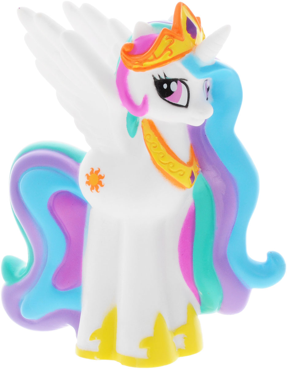 My Little Pony Игрушка для ванной Пони Селестия со световыми эффектамиGT8099 My Little Pony Игрушка для ванной Пони Селестия со световыми эффектамиGT8099Игрушка для ванны My Little Pony Пони Селестия способна занять малыша на все время купания. Она изготовлена из высококачественных и безопасных полимерных материалов. Игрушка выполнена в виде белой пони Celestia. Игрушка несомненно принесет вашему малышу море позитива, а обычное купание превратит в веселую игру. Фигурка пони светится на суше и в воде, благодаря индикатору в нижней части игрушки. С такой игрушкой ребенок может развивать мелкую моторику рук, концентрацию внимания и даже воображение. Порадуйте свою малышку такой необычной игрушкой! Работает от 1 батарейки CR2016 (входит в комплект).