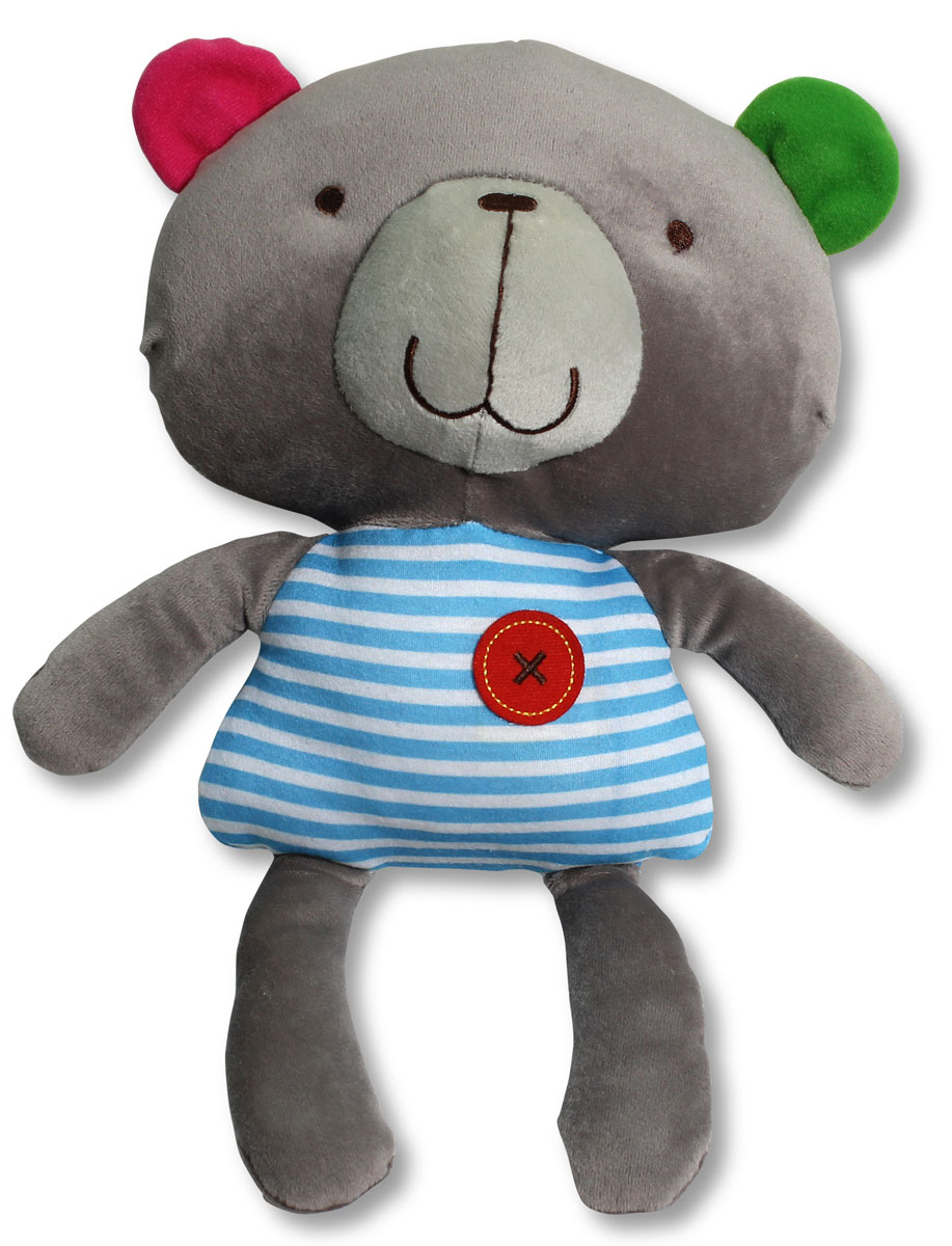 Bobby & Friends Мягкая игрушка Обучающий Бобби 34 смТ57147 Bobby & Friends Мягкая игрушка Обучающий Бобби 34 смТ57147Мягкая игрушка Обучающий Бобби от компании Bobby & Friends обязательно заинтересует вашего ребенка. Игрушка выполнена в виде симпатичного медвежонка в полосатой маечке. Плюшевый Бобби имеет 15 сенсоров и будет помогать Вашему ребенку в изучении различных частей тела. После обучения можно послушать веселую песенку, нажав на пуговку на животе Бобби. В изготовлении игрушки использовались высококачественные разнофактурные ткани и мягкие наполнители. Все материалы гипоаллергенны и абсолютно безопасны для малыша. Мягкие игрушки будут развивать моторику, визуальное восприятие и звуковые ассоциации вашего ребенка. Дизайн игрушек разработан в Нидерландах. Для работы требуются 3 батарейки типа ААА (в комплекте).