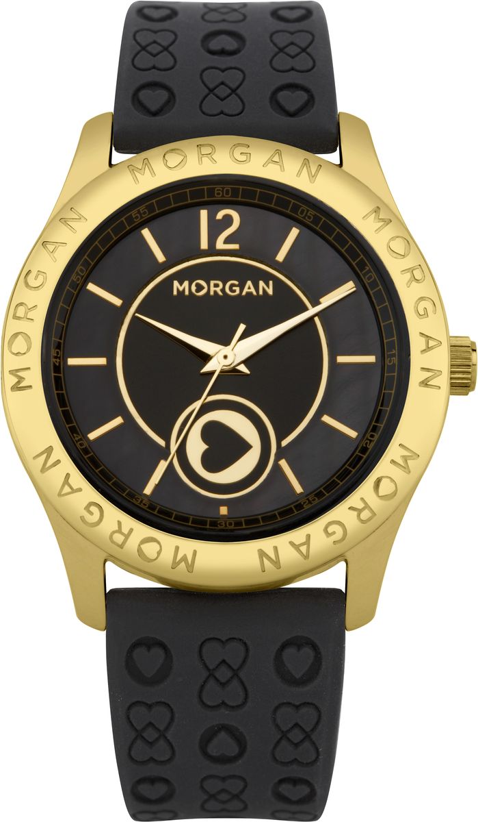 Часы наручные женские Morgan, цвет: золотой, черный. M1132BGBRM1132BGBR Часы наручные женские Morgan, цвет: золотой, черный. M1132BGBRM1132BGBRОригинальные женские часы Morgan выполнены из нержавеющей стали с IP-покрытием, силикона и минерального стекла. Циферблат часов дополнен символикой бренда. Корпус часов оснащен кварцевым механизмом, имеет степень влагозащиты равную 3 atm, а также дополнен устойчивым к царапинам минеральным стеклом. Ремешок часов оснащен классической пряжкой, которая позволит с легкостью снимать и надевать изделие. Часы поставляются в фирменной упаковке. Часы Morgan подчеркнут изящность женской руки и отменное чувство стиля у их обладательницы.