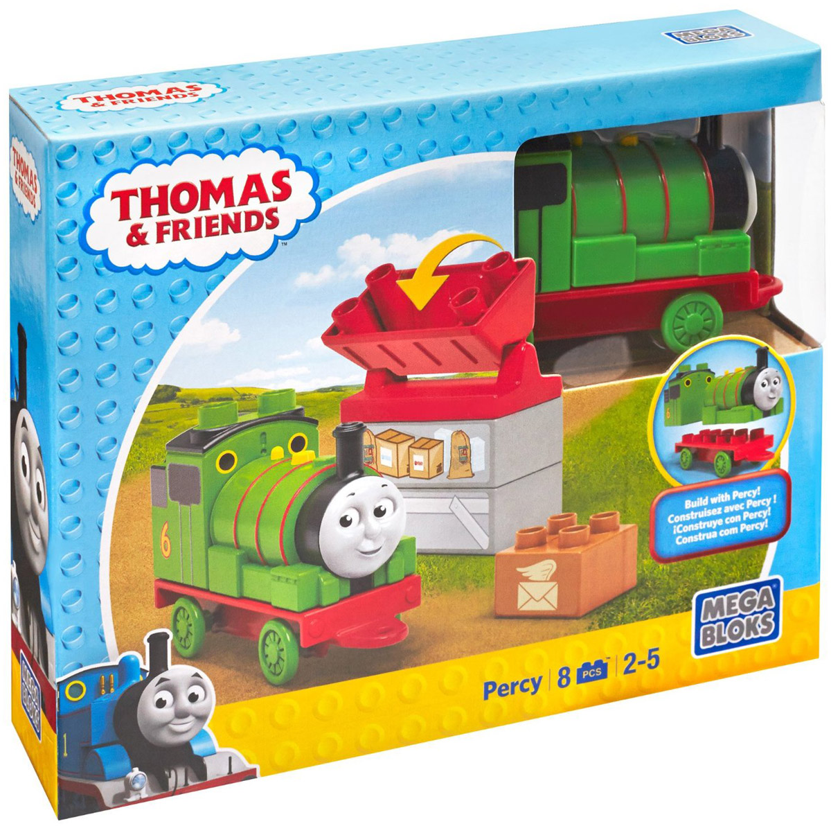 Mega Bloks Конструктор Паровозик Томас и погрузочная станцияCNJ04_CNJ06 Mega Bloks Конструктор Паровозик Томас и погрузочная станцияCNJ04_CNJ06Конструктор Mega Bloks Паровозик Томас - удивительный подарок для вашего ребёнка! Конструкторы Mega Bloks - это новые горизонты творчества. Каждый из наборов - это завершенная конструкция, имеющая некий сюжет. Этот конструктор входит в серию наборов Thomas & Friends, созданных по одноименному мультфильму. Томас и его верная команда помогают жителям городка: привозят почту, чинят железнодорожные пути и возят пассажиров к пунктам назначения. В набор входит паровозик Томас и погрузочная станция. Все элементы конструктора совместимы с другими сборными паровозами из этой серии. Воссоздайте для своего маленького машиниста его любимые истории о приключениях паровозиков острова Содор или придумайте свою собственную. Рекомендовано детям от 2 лет до 5 лет.