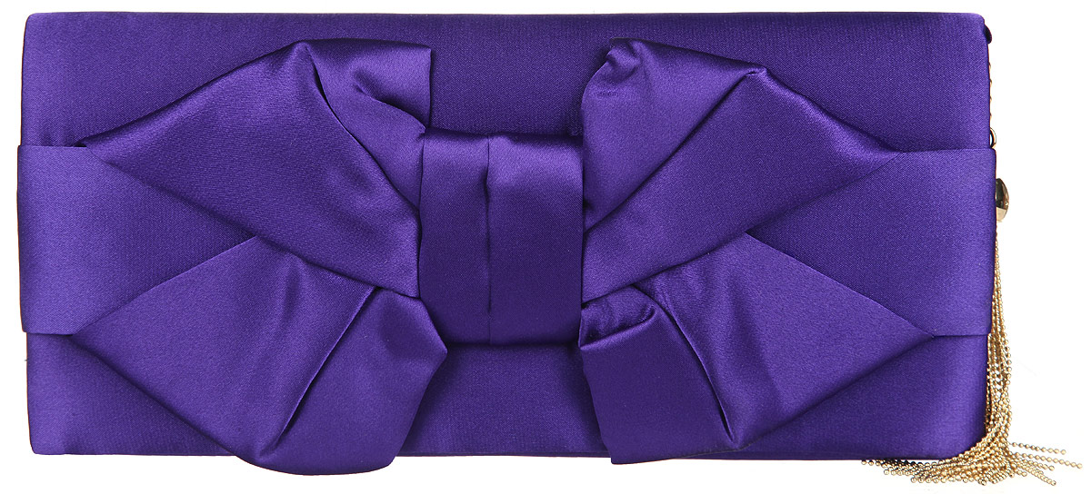 Клатч женский Eleganzza, цвет: фиолетовый. ZZ-13847-1ZZ-13847-1 Клатч женский Eleganzza, цвет: фиолетовый. ZZ-13847-1ZZ-13847-1Великолепный женский клатч Eleganzza выполнен из полиэстера. Изделие имеет одно основное отделение, внутри которого имеется открытый накладной карман. Закрывается клатч на клапан с магнитной кнопкой. Клапан оформлен декоративным текстильным бантом. Модель оснащена плечевым ремнем в виде цепочки. Клатч украшен металлическим брелоком. Роскошный клатч внесет элегантные нотки в ваш образ и подчеркнет ваше отменное чувство стиля.