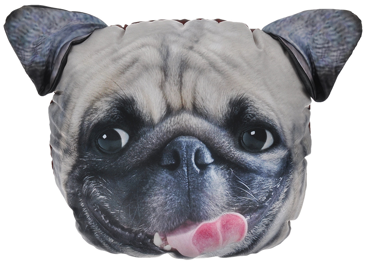 Подушка декоративная GiftnHome Мопс, 35 х 35 смPLW-Face Мопс Подушка декоративная GiftnHome Мопс, 35 х 35 смPLW-Face МопсДекоративная подушка GiftnHome Мопс станет прекрасным украшением интерьера помещения. Наволочка выполнена из атласа, внутри - наполнитель из мягкого холлофайбера. Подушка оформлена изображением мордочки мопса и декорирована ушками. Сзади расположена молния, которая позволяет легко снять и постирать чехол.