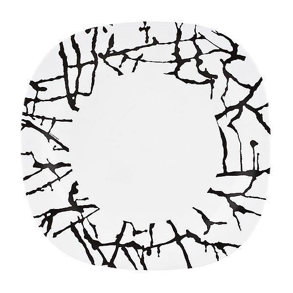 Тарелка обеденная Luminarc Dripping White, 26,5 х 26,5 смG9644 Тарелка обеденная Luminarc Dripping White, 26,5 х 26,5 смG9644Обеденная тарелка Luminarc Dripping White, изготовленная из высококачественного стекла, декорирована оригинальным узором контрастного цвета. Яркий дизайн придется по вкусу и ценителям классики, и тем, кто предпочитает утонченность и изысканность. Тарелка Luminarc Dripping White идеально подойдет для сервировки стола и станет отличным подарком к любому празднику. Размер тарелки (по верхнему краю): 26,5 см х 26,5 см.