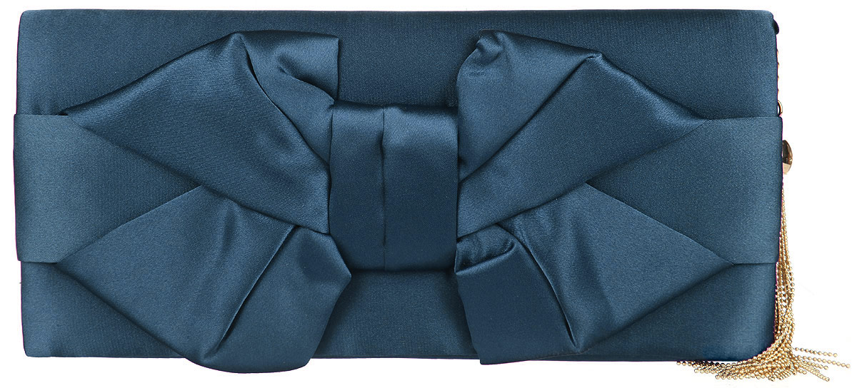 Клатч женский Eleganzza, цвет: темно-синий. ZZ-13847-1ZZ-13847-1 Клатч женский Eleganzza, цвет: темно-синий. ZZ-13847-1ZZ-13847-1Великолепный женский клатч Eleganzza выполнен из полиэстера. Изделие имеет одно основное отделение, внутри которого имеется открытый накладной карман. Закрывается клатч на клапан с магнитной кнопкой. Клапан оформлен декоративным текстильным бантом. Модель оснащена плечевым ремнем в виде цепочки. Клатч украшен металлическим брелоком. Роскошный клатч внесет элегантные нотки в ваш образ и подчеркнет ваше отменное чувство стиля.