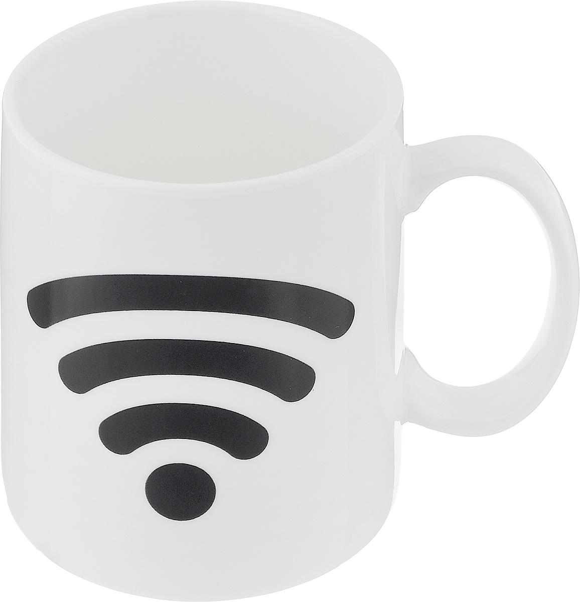 Кружка-хамелеон Эврика Включи Wi-Fi, 300 мл96304 Кружка-хамелеон Эврика Включи Wi-Fi, 300 мл96304Кружка-хамелеон Эврика Включи WiFi выполнена из высококачественной керамики. По мере наполнения, шкала зарядки повышается. В холодном состоянии на кружке нарисована шкала Wi-Fi. Если в нее налить горячий напиток, то рисунок меняет цвет. Такой подарок станет не только приятным, но и практичным сувениром: кружка станет незаменимым атрибутом чаепития, а оригинальный дизайн вызовет улыбку. Высота кружки: 9,5 см. Диаметр (без учета ручки): 8 см.