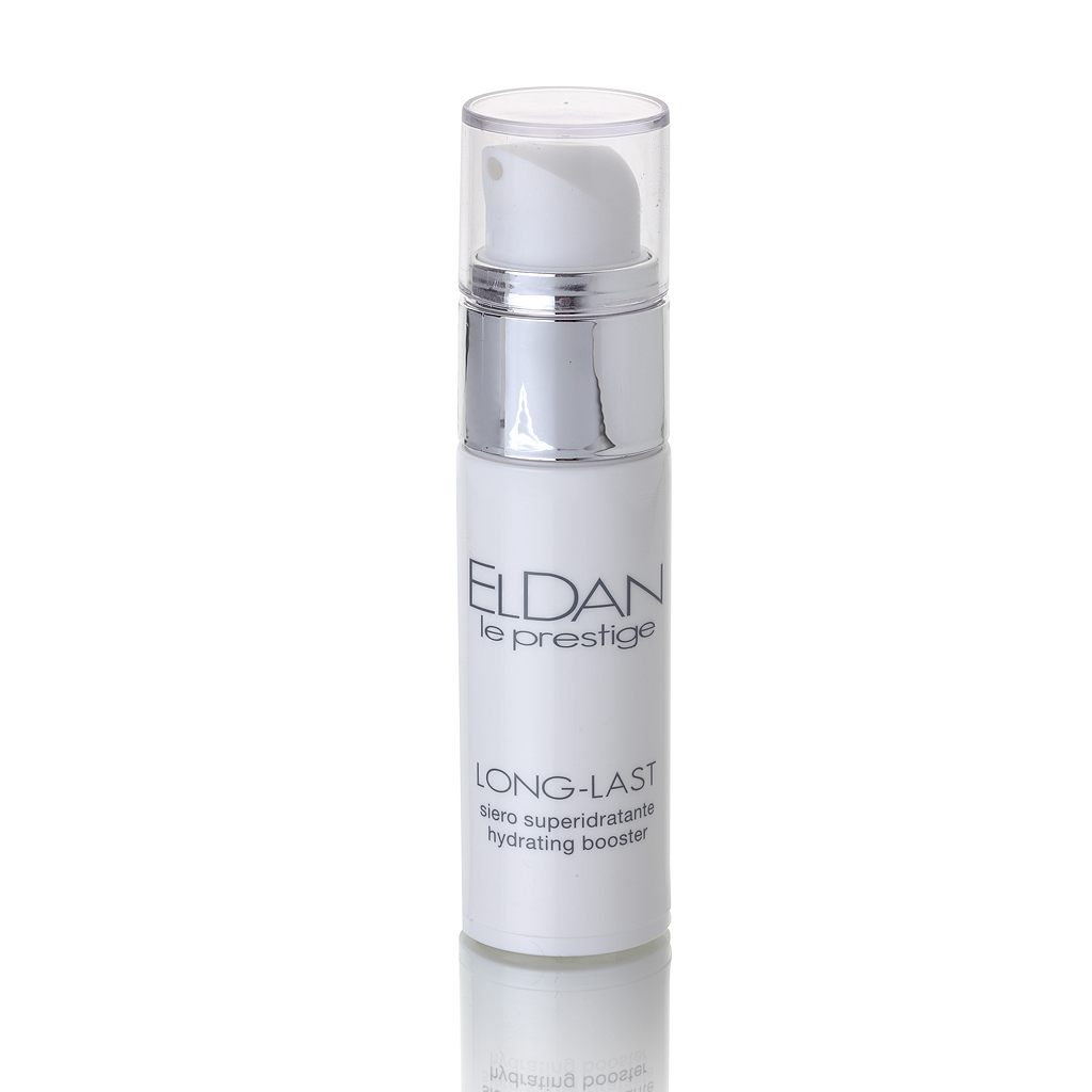 ELDAN cosmetics Флюид-гидробаланс для лица с эктоином Le Prestige, 30 млELD-94 ELDAN cosmetics Флюид-гидробаланс для лица с эктоином Le Prestige, 30 млELD-94Препарат обеспечивает длительное увлажнение и восстановление гидро-липидной мантии. Содержит гамму активных ингредиентов: эктоин, Bioami Skin, пантенол, которые способствуют комфорту и балансу увлажненности кожи в течение 24 часов. Эктоин относится к новому классу антиоксидантов в anti-age косметике, принимает участие в метаболизме клеток кожи и защищает их от старения, связанного, прежде всего, с негативным влиянием окружающей среды. Он обладает огромным потенциалом для стабилизации и защиты клеточных мембран и иммунной системы кожи, является «магнитом» для воды. Увлажняющее действие флюида усиливается низкомолекулярным аналогом гиалуроновой кислотой (Bioami Skin), которая не только удерживает влагу на поверхности эпидермиса, но и проникает глубоко в дерму, повышая ее влагоудерживающую способность и разглаживая морщины. Флюид-гидробаланс идеален для чувствительной кожи, разработан и протестирован с целью минимизировать риск возникновения аллергии, является прекрасной базой под макияж.