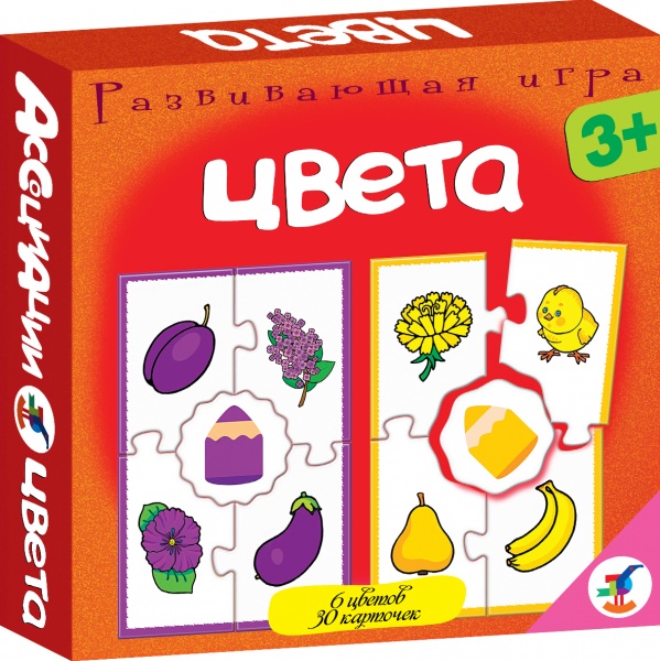 Ассоциации. Цвета2927 Ассоциации. Цвета2927Игра станет отличным помощником в формировании ассоциативного мышления детей. Игры способствуют развитию внимания и памяти, расширяют кругозор. Во всех играх нужно подобрать карточки, которые можно объединить по определенному признаку. Карточки соединяются друг с другом пазловым замком.