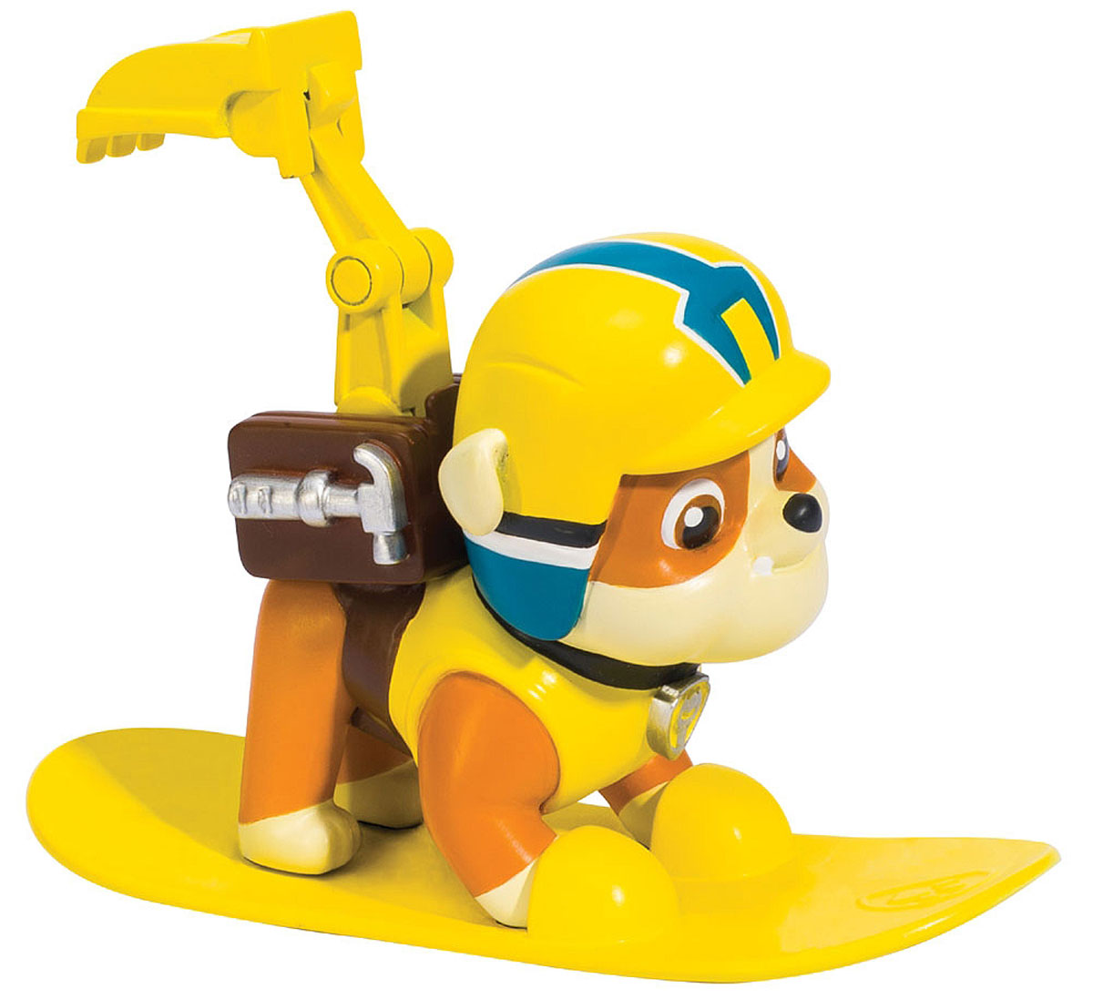 Paw Patrol Фигурка Rubble со сноубордом16655_20070732 Paw Patrol Фигурка Rubble со сноубордом16655_20070732Фигурка Paw Patrol Rubble со сноубордом для маленьких поклонников мультсериала Щенячий патруль. Фигурка выполнена из прочного высококачественного пластика. Голова фигурки вращается. При нажатии на кнопку, расположенную на груди, из рюкзака выскакивает ковш. В комплекте с фигуркой идет сноуборд для Rubble. Ваш малыш сможет часами играть с этой очаровательной фигуркой, разыгрывая сценки из мультфильма, или придумывая собственные истории.