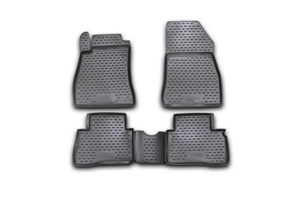 Коврики в салон автомобиля Novline-Autofamily для Nissan Juke, 2010 - 2014, 2014 -, клипса r/n, 4 штCARNIS10044 Коврики в салон автомобиля Novline-Autofamily для Nissan Juke, 2010 - 2014, 2014 -, клипса r/n, 4 штCARNIS10044Коврики Novline-Autofamily улучшат внешний вид салона автомобиля и надежно уберегут его от пыли, грязи и сырости, а значит, защитят кузов от коррозии. Полиуретановые коврики гладкие, приятные и не пропускает влагу. Полиуретановые автомобильные коврики произведены из высококачественного материала, который держит форму и не пачкает обувь. Коврики надежно крепятся на полу и не скользят, что очень важно во время движения, особенно для водителя. Изделия из полиуретана надежно удерживают грязь и влагу, при этом всегда выглядят довольно опрятно. И чистятся они очень просто: как при помощи автомобильного пылесоса, так и различными моющими средствами.