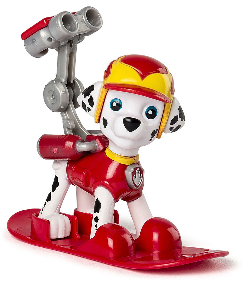 Paw Patrol Фигурка Marshall со сноубордом16655_20070731 Paw Patrol Фигурка Marshall со сноубордом16655_20070731Фигурка Paw Patrol Marshall со сноубордом для маленьких поклонников мультсериала Щенячий патруль. Фигурка выполнена из прочного высококачественного пластика. Голова фигурки вращается. При нажатии на кнопку, расположенную на груди, из рюкзака выскакивает пожарный водомет. В комплекте с фигуркой идет сноуборд для Marshall. Ваш малыш сможет часами играть с этой очаровательной фигуркой, разыгрывая сценки из мультфильма, или придумывая собственные истории.