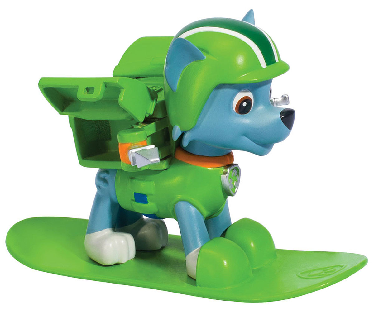 Paw Patrol Фигурка Rocky со сноубордом16655_20070735 Paw Patrol Фигурка Rocky со сноубордом16655_20070735Фигурка Paw Patrol Rocky со сноубордом для маленьких поклонников мультсериала Щенячий патруль. Фигурка выполнена из прочного высококачественного пластика. Голова фигурки вращается. При нажатии на кнопку, расположенную на груди, из рюкзака выскакивают механические манипуляторы. В комплекте с фигуркой идет сноуборд для Rocky. Ваш малыш сможет часами играть с этой очаровательной фигуркой, разыгрывая сценки из мультфильма, или придумывая собственные истории.