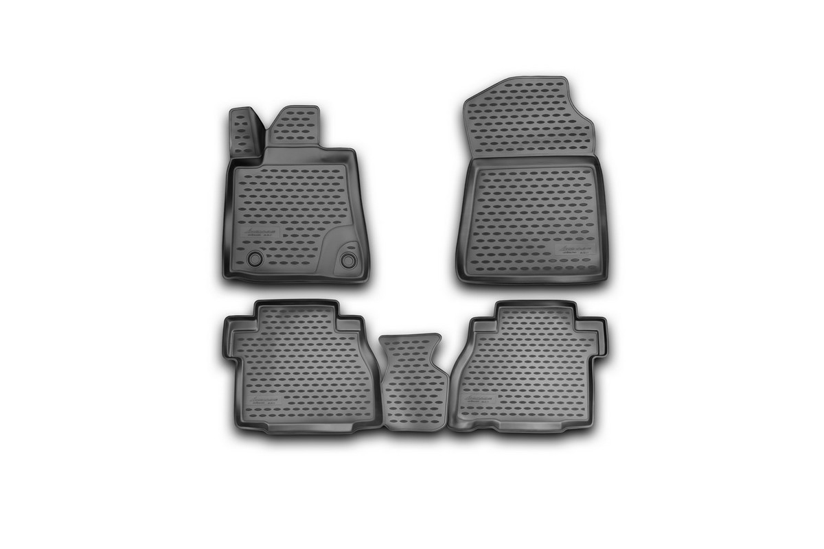 Коврики 3D в салон TOYOTA Tundra Double Cab/Crew MAX, 2007-2013 (USA) (полиуретан)NLC.3D.48.58.210 Коврики 3D в салон TOYOTA Tundra Double Cab/Crew MAX, 2007-2013 (USA) (полиуретан)NLC.3D.48.58.210Коврики в салон не только улучшат внешний вид салона вашего автомобиля, но и надежно уберегут его от пыли, грязи и сырости, а значит, защитят кузов от коррозии. Полиуретановые коврики для автомобиля гладкие, приятные и не пропускают влагу. Автомобильные коврики в салон учитывают все особенности каждой модели и полностью повторяют контуры пола. Благодаря этому их не нужно будет подгибать или обрезать. И самое главное — они не будут мешать педалям. Полиуретановые автомобильные коврики для салона произведены из высококачественного материала, который держит форму и не пачкает обувь. К тому же, этот материал очень прочный (его, к примеру, не получится проткнуть каблуком). Некоторые автоковрики становятся источником неприятного запаха в автомобиле. С полиуретановыми ковриками Novline вы можете этого не бояться. Ковры для автомобилей надежно крепятся на полу и не скользят, что очень важно во время движения, особенно для водителя. Автоковры из полиуретана надежно удерживают грязь и влагу, при...