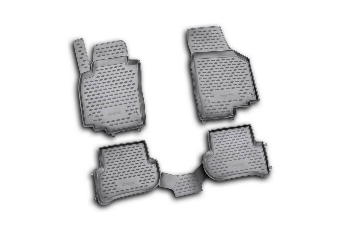 Коврики в салон автомобиля Novline-Autofamily для Skoda Yeti, 03/2009 -, 4 штNLC.45.10.210kh Коврики в салон автомобиля Novline-Autofamily для Skoda Yeti, 03/2009 -, 4 штNLC.45.10.210khКоврики Novline-Autofamily улучшат внешний вид салона автомобиля и надежно уберегут его от пыли, грязи и сырости, а значит, защитят кузов от коррозии. Полиуретановые коврики гладкие, приятные и не пропускает влагу. Полиуретановые автомобильные коврики произведены из высококачественного материала, который держит форму и не пачкает обувь. Коврики надежно крепятся на полу и не скользят, что очень важно во время движения, особенно для водителя. Изделия из полиуретана надежно удерживают грязь и влагу, при этом всегда выглядят довольно опрятно. И чистятся они очень просто: как при помощи автомобильного пылесоса, так и различными моющими средствами.
