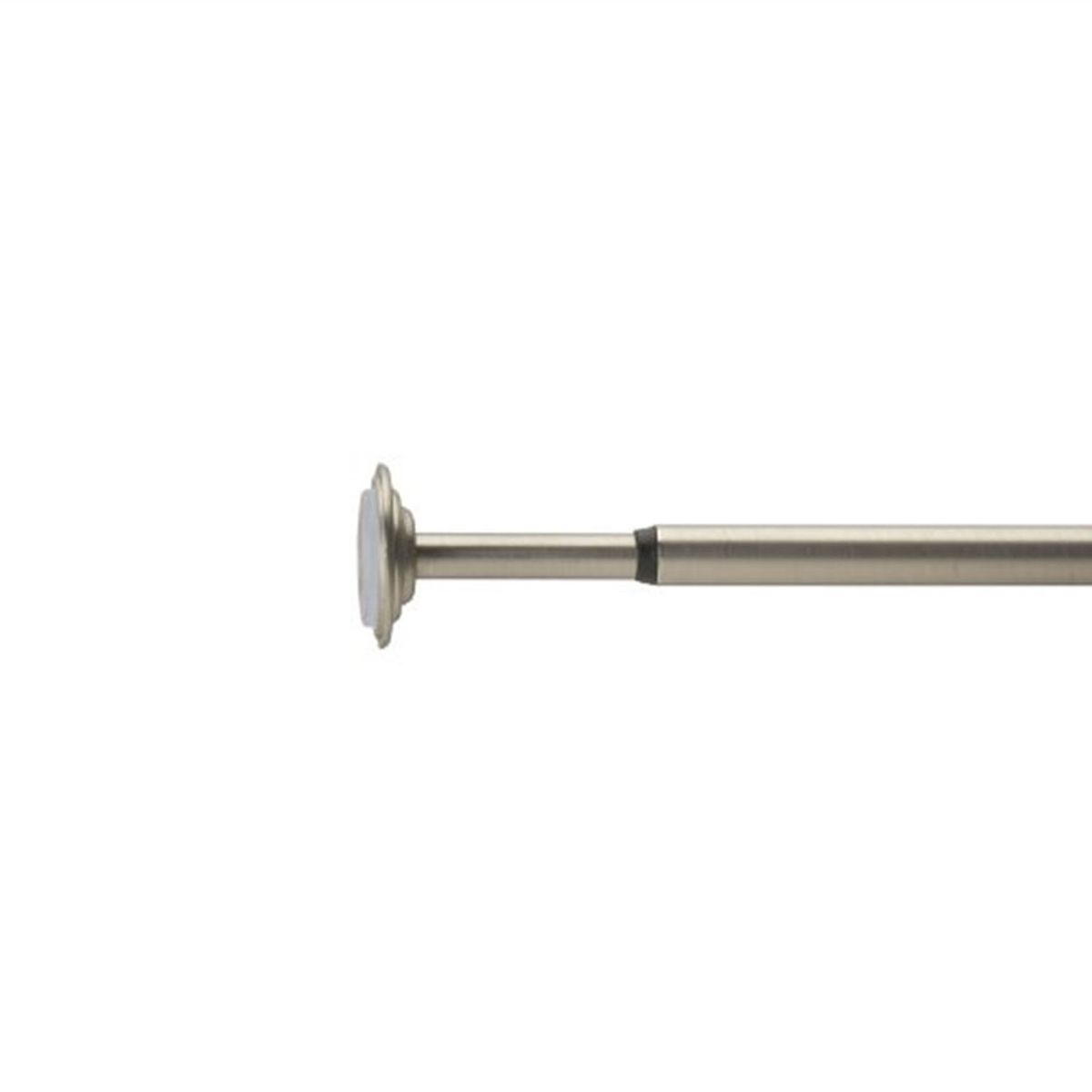 Карниз Umbra Coretto (91-137 см) никель. 244773-410244773-410 Карниз Umbra Coretto (91-137 см) никель. 244773-410244773-410Необычное решение для драпировки окон: карниз Coretto крепится внутри оконной рамы и использует это давление для того, чтобы держать ваши шторы - поэтому не понадобится креплений, гвоздей и сверления! Телескопическая конструкция позволяет регулировать длину. Диаметр 3,2 см.