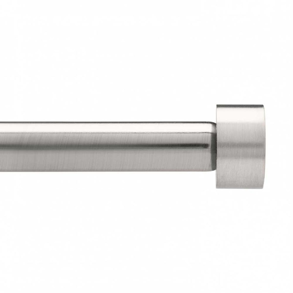 Карниз Umbra Cappa (91-183 см) никель. 244993-411244993-411 Карниз Umbra Cappa (91-183 см) никель. 244993-411244993-411Универсальный карниз для любого интерьера Cappa имеет телескопическую конструкцию, которая позволяет регулировать его длину, и металлические украшения в виде насадок по краям. Диаметр 1,9 см. Крепления идут в комплекте.