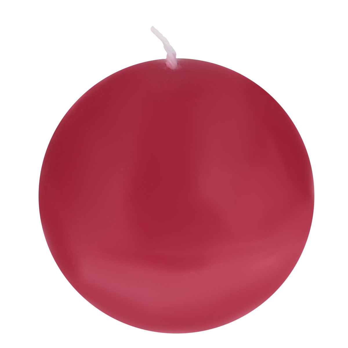 Свеча декоративная Proffi "Шар", цвет: бордовый, диаметр 7,5 см