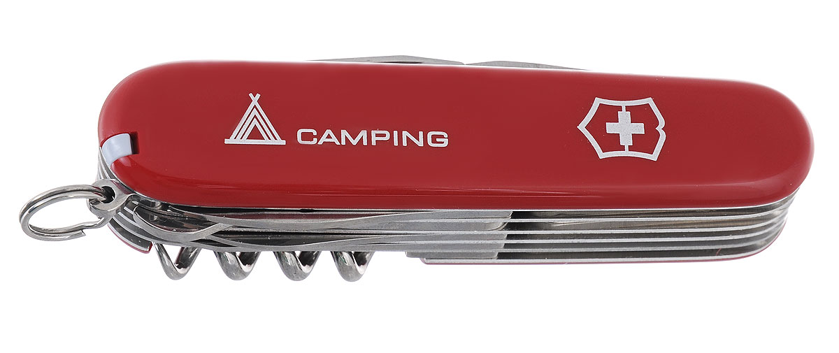Нож перочинный Victorinox Range, цвет: красный, 21 функция, 9,1 см1.3763.71 Нож перочинный Victorinox Range, цвет: красный, 21 функция, 9,1 см1.3763.71Лезвие перочинного складного ножа Victorinox Range изготовлено из высококачественной нержавеющей стали. Ручка, выполненная из прочного пластика, обеспечивает надежный и удобный хват. Хорошее качество, надежный долговечный материал и эргономичная рукоятка - что может быть удобнее на природе или на пикнике! Функции ножа: Большое лезвие. Малое лезвие. Штопор. Консервный нож с малой отверткой. Открывалка для бутылок с отверткой и инструментом для снятия изоляции. Шило, кернер. Пинцет. Зубочистка. Ножницы. Многофункциональный крючок. Пила по дереву. Стамеска. Пилка для ногтей с напильником по металлу, инструментом по уходу за ногтями и пилой по металлу. Тонкая отвертка. Длина ножа в сложенном виде: 9,1 см. Длина ножа в разложенном виде: 15,8 см. Длина большого лезвия: 7 см. Длина малого лезвия: 4,3 см.