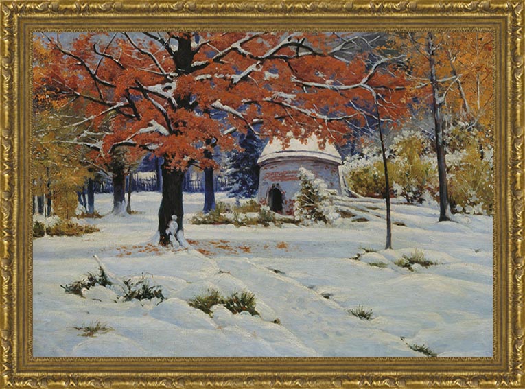 Ранний снег (К.Я. Крыжицкий), 22 x 40 см22x40 OZ174-50601 Ранний снег (К.Я. Крыжицкий), 22 x 40 см22x40 OZ174-50601Художественная репродукция картины К.Я. Крыжицкого Ранний снег Размер постера: 22 см x 40 см. Артикул: 22x40 OZ174-50601.
