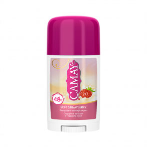 Camay Антиперспирант карандаш Strawberry 45 гр32022703 Camay Антиперспирант карандаш Strawberry 45 гр32022703Твердый дезодорант Camay Клубника и сливки подарит соблазнительный аромат десерта