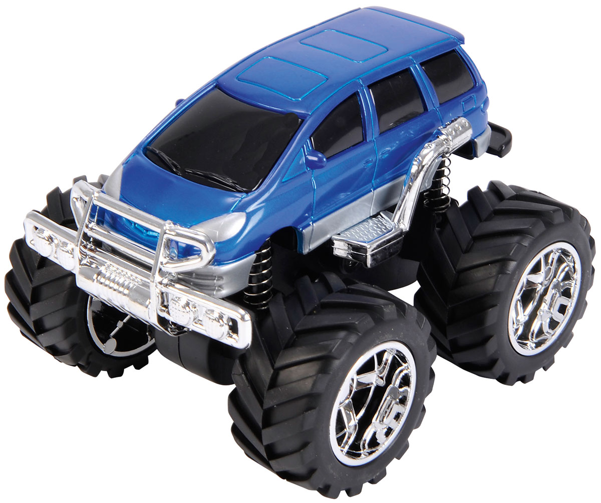Dickie Toys Джип инерционный 4 x 4 Hill Roader цвет синий3314837 Dickie Toys Джип инерционный 4 x 4 Hill Roader цвет синий3314837Машинка Dickie Toys Джип 4 x 4 Hill Roader обязательно понравится вашему малышу и надолго увлечет его. Она выполнена из яркого безопасного пластика в виде джипа с большими высокими колесами. Колесики машинки прорезинены и дополнены пружинками. Игрушка оснащена инерционным механизмом - отведите ее назад и отпустите, и машинка быстро поедет вперед! Благодаря прорезиненным колесам, машинка превосходно движется по любой ровной поверхности. Игры с такой машинкой развивают концентрацию внимания, координацию движений, мелкую и крупную моторику, цветовое восприятие и воображение. Малыш будет часами играть с этой игрушкой, придумывая разные истории. Порадуйте своего ребенка таким замечательным подарком!