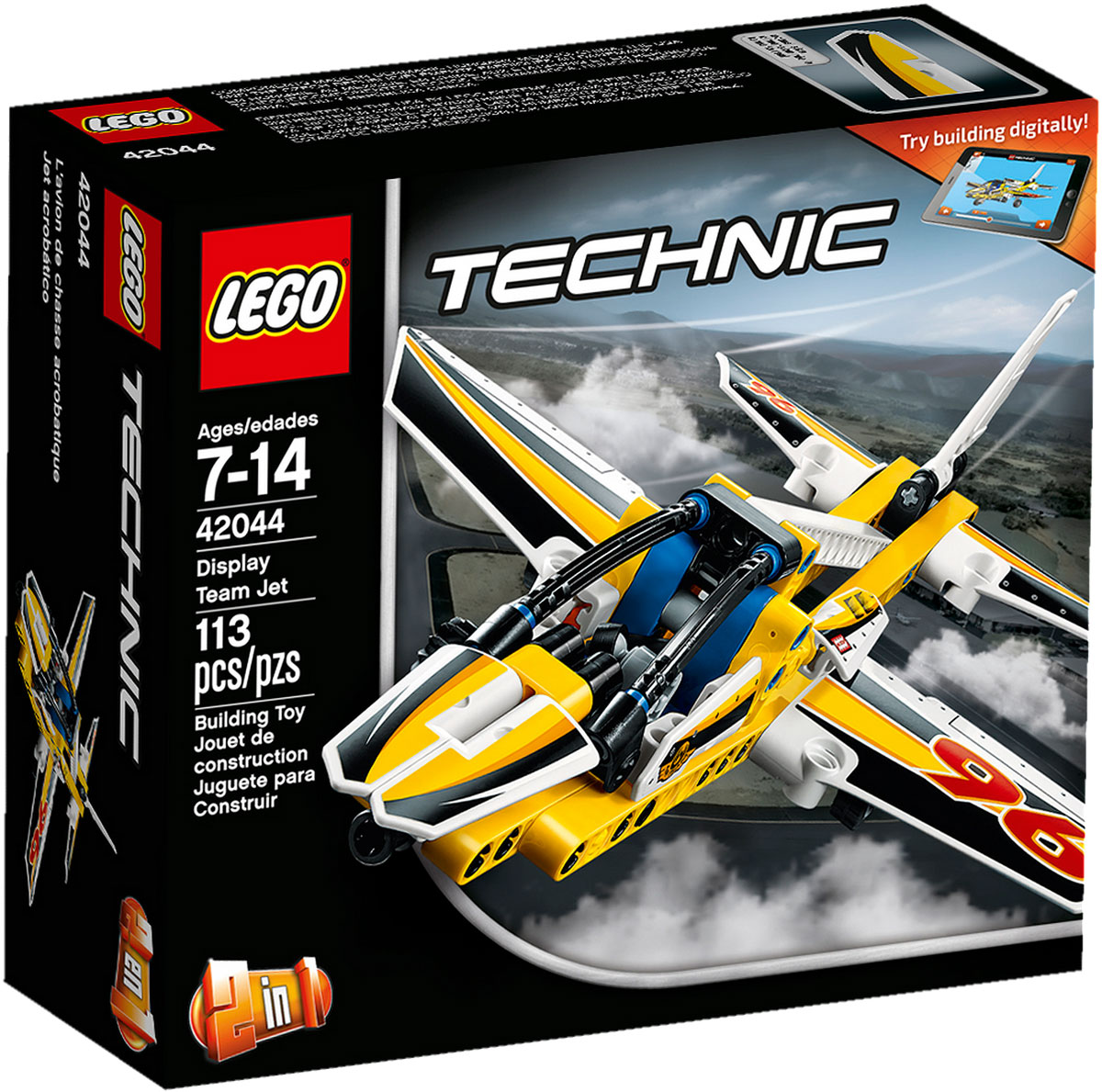 LEGO Technic Конструктор Самолет пилотажной группы 4204442044 LEGO Technic Конструктор Самолет пилотажной группы 4204442044Наслаждайтесь приключениями в воздухе с этим высокотехнологичным, аэродинамичным самолетом. Удивительная модель 2 в 1 имеет большую кабину, убирающиеся шасси и раскрашена в желтый, черный и белый цвета со спортивными черно-белыми гоночными наклейками-шашечками. Когда будете готовы к новой задаче, соберите спортивный самолет для высшего пилотажа. Набор включает в себя 113 разноцветных пластиковых элементов. Конструктор станет замечательным сюрпризом вашему ребенку, который будет способствовать развитию мелкой моторики рук, внимательности, усидчивости и мышления. Играя с конструктором, ребенок научится собирать детали по образцу, проводить время с пользой и удовольствием.