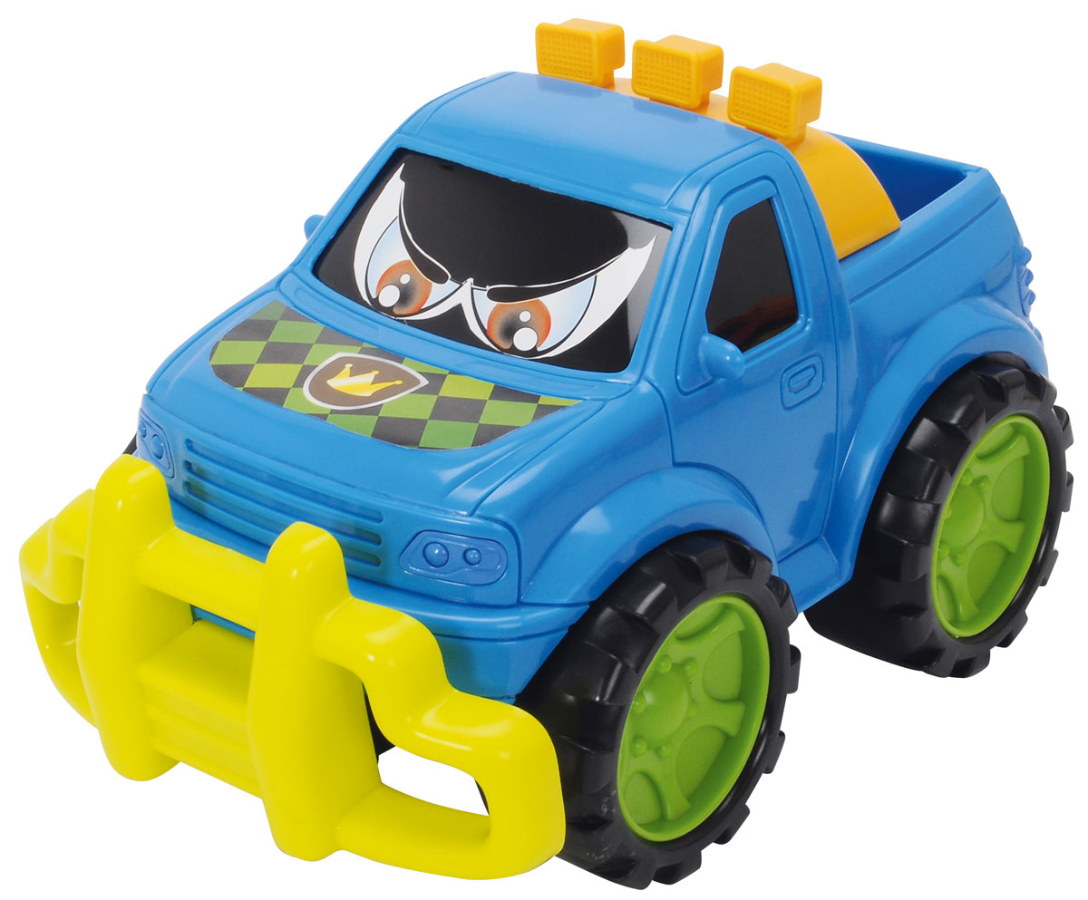 Dickie Toys Машинка Happy Runner цвет синий3315230_синий Dickie Toys Машинка Happy Runner цвет синий3315230_синийМашинка Dickie Toys Happy Runner обязательно понравится вашему маленькому гонщику и надолго увлечет его. Яркая и красочная машинка выполнена из безопасного пластика и оформлена стикерами с изображением глазок. Увеличенные размеры делают эту игрушку удобной и безопасной даже для самых маленьких малышей, с ней можно играть не только дома, но и на улице. Рельефные колесики машинки обеспечат наилучшее сцепление с поверхностью пола. Игры с такой машинкой развивают концентрацию внимания, координацию движений, мелкую и крупную моторику, цветовое восприятие и воображение. Малыш будет часами играть с этой машинкой, придумывая разные истории и разыгрывая веселые сценки.