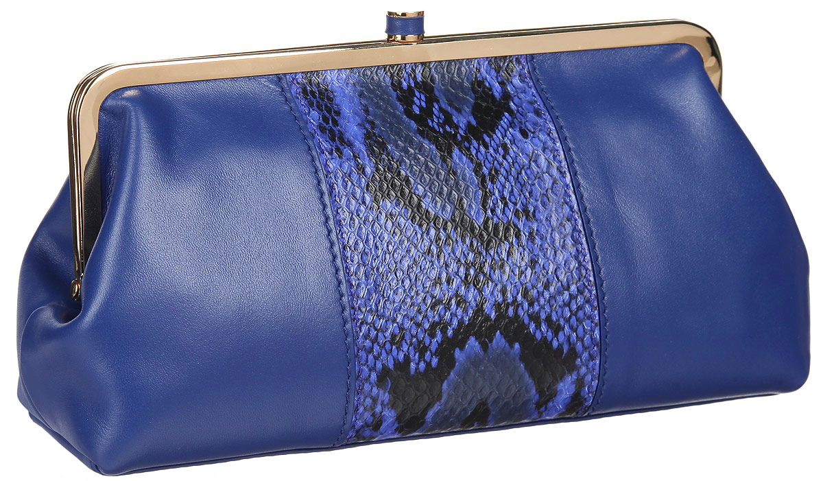 Косметичка Leo Ventoni, цвет: синий. L330910L330910-blue Косметичка Leo Ventoni, цвет: синий. L330910L330910-blueЭлегантная косметичка Leo Ventoni выполнена из натуральной кожи и оформлена контрастной кожаной вставкой с тиснением под рептилию. Изделие содержит одно вместительное отделение и закрывается на рамочный замок. Внутри косметички расположены: накладной карман и врезной карман на застежке-молнии. Косметичка Leo Ventoni станет незаменимым аксессуаром, который понравится любой девушке.