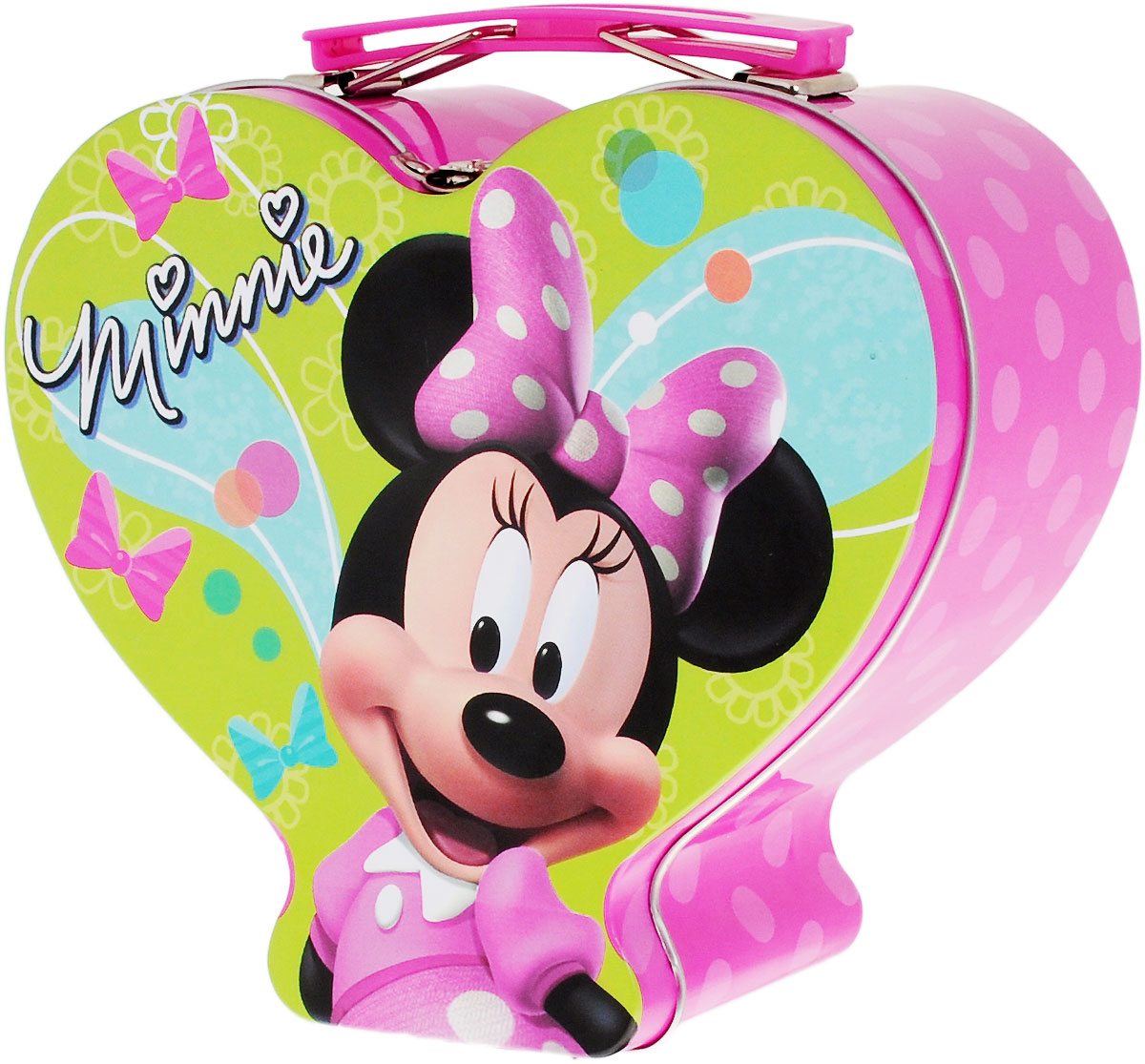 Amscan Чемоданчик Disney Минни Маус1507-0820 Amscan Чемоданчик Disney Минни Маус1507-0820Яркий чемоданчик Amscan Disney: Минни Маус не оставит равнодушным ни одного поклонника мультфильмов студии Дисней. Чемоданчик изготовлен из металла и оформлена изображением Минни Маус. Чемоданчик закрывается на металлическую защелку и оснащен пластиковой ручкой, благодаря которой ее можно использовать в качестве контейнера для канцелярских принадлежностей. Такой чемоданчик можно использовать в качестве шкатулки, он украсит интерьер вашей комнаты и станет не только декоративным, но и практичным аксессуаром - его можно использовать для хранения украшений и мелочей.