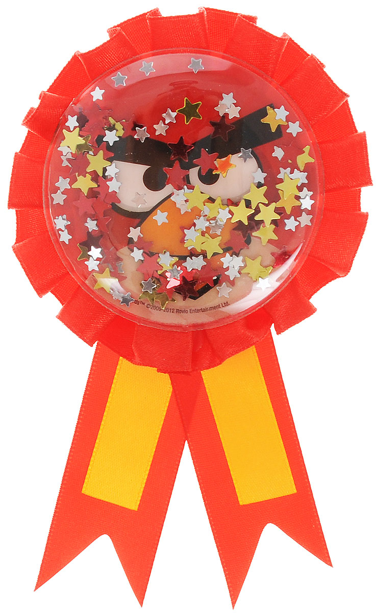 Amscan Значок Angry Birds1507-0877 Amscan Значок Angry Birds1507-0877Нарядный значок Angry Birds станет отличной наградой победителю соревнований и игр на детском празднике. Значок выполнен из пластика и оформлен контрастными атласными лентами. Значок украшен изображением Красной птицы из знаменитой игры и наполнен блестящими конфетти. Значок надежно и легко крепится на одежду при помощи безопасной булавки. Наградной значок станет неотъемлемым атрибутом любых детских утренников, спортивных соревнований и дня рождения.