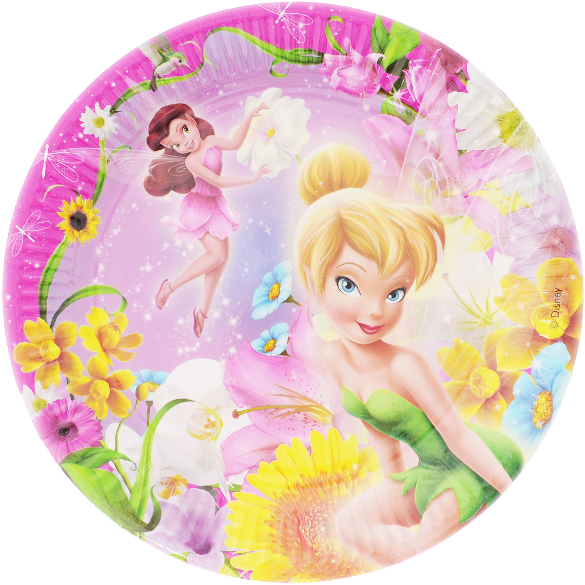 Disney Тарелка Феи Весна 23 см 10 шт1502-1569 Disney Тарелка Феи Весна 23 см 10 шт1502-1569Предвкушение праздника - одна из самых приятных эмоций в жизни человека. Радость, улыбки, громкий смех друзей и родных - что может быть лучше этого? Но для того, чтобы каждый праздник был поистине незабываемым, вам не обойтись без ярких и красочных помощников, ведь самое главное в этом случае - детали. Тарелка бумажная Феи украсит праздничный стол и создаст веселую атмосферу. Благодаря рифленым краям тарелка будет крепко держаться в руке и кусок праздничного торта не окажется на скатерти. В комплекте 10 тарелок.