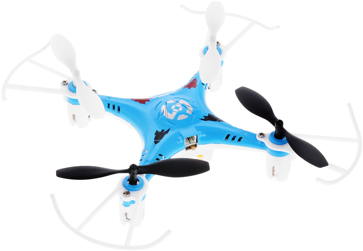 Bayang Toy Квадрокоптер на радиоуправлении X7 цвет синийX7 Bayang Toy Квадрокоптер на радиоуправлении X7 цвет синийX7Квадрокоптер Х7 c инфракрасным четырехканальным управлением будет отличной покупкой для начинающих пилотов. Благодаря своей невысокой цене и отличным полетным характеристикам, каждый человек сможет приобщиться к увлекательному миру квадрокоптеров. Квадрокоптер имеет небольшие размеры, а также оснащен дополнительной защитой, которая делает его устойчивым при ударах и падениях, поэтому его можно эксплуатировать как на улице, так и в помещении. И самое главное, он способен переворачиваться в воздухе на 360 градусов! Модель работает от встроенного аккумулятора, который можно заряжать от USB-шнура (входит в комплект). Для работы пульта управления необходимо докупить 4 батарейки напряжением 1,5V типа АА (в комплект не входят).