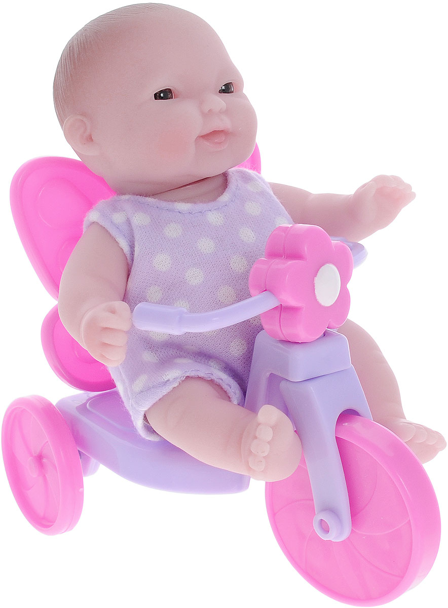JC Toys Пупс на велосипеде16750_на велосипеде JC Toys Пупс на велосипеде16750_на велосипедеОчаровательный пупс JC Toys порадует вашу малышку и доставит ей много удовольствия от часов, посвященных игре с ним. Пупс, одетый в сиреневое платье в белый горошек, выглядит как настоящий ребенок. Голова, ручки и ножки пупса подвижны. Пупс сидит на сиреневом велосипеде. Колеса велосипеда вращаются. Игра с пупсом разовьет в вашей малышке чувство ответственности и заботы. Порадуйте свою принцессу таким великолепным подарком!