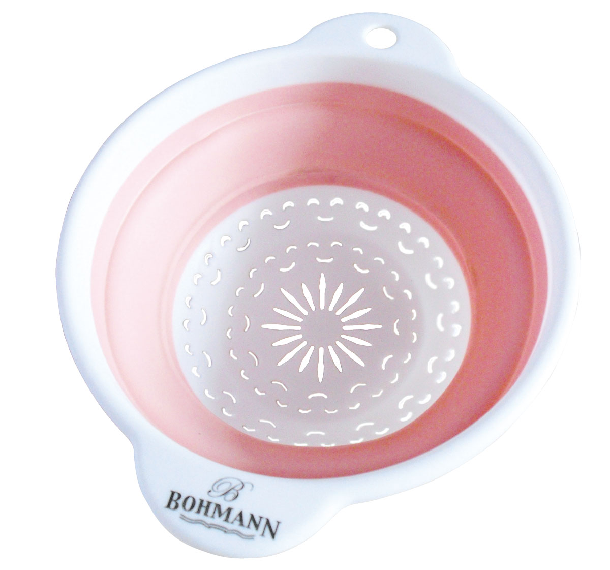 Дуршлаг Bohmann, цвет: белый, розовый, диаметр 18 см7906BHNEW_белый, розовый Дуршлаг Bohmann, цвет: белый, розовый, диаметр 18 см7906BHNEW_белый, розовыйДуршлаг Bohmann, цвет: белый, розовый, диаметр 18 см