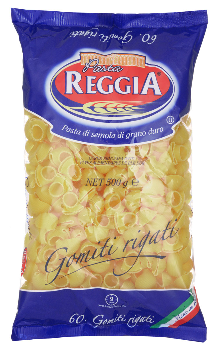 Pasta Reggia Улитка макароны, 500 г8008857300603 Pasta Reggia Улитка макароны, 500 г8008857300603Макароны Pasta Reggia 060 сочетают в себе современность технологий производства и традиционное итальянское качество. Pasta Reggia предлагает сегодня российскому рынку более 70 видов длинных, коротких и специальных форматов произведенных пусть и на самом современном оборудовании, но по классическим рецептам неаполитанской сушки Юга Италии.