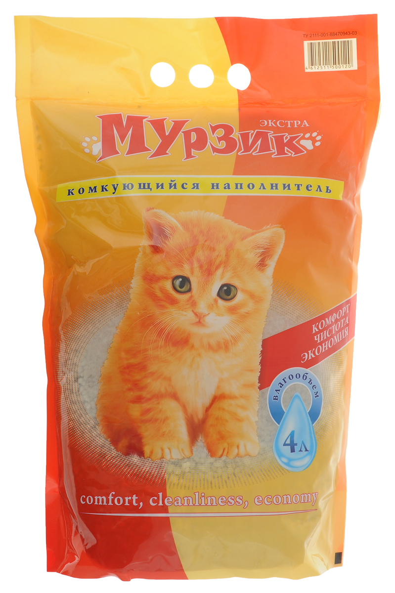 Наполнитель для кошачьего туалета Мурзик Экстра, комкующийся, 4л000000091 Наполнитель для кошачьего туалета Мурзик Экстра, комкующийся, 4л000000091Наполнитель Мурзик Экстра состоит из высококачественного сорбента, прошедшего термическую обработку. Наполнитель эффективно поглощает запахи и влагу, не разрушается при использовании и не требует частой замены. Наполнитель Мурзик Экстра является высокоэффективным и экономичным. Способ применения: насыпьте в сухой лоток гранулы наполнителя слоем 1-3 см. При появлении запаха добавьте 100-200 г наполнителя или замените использованный.
