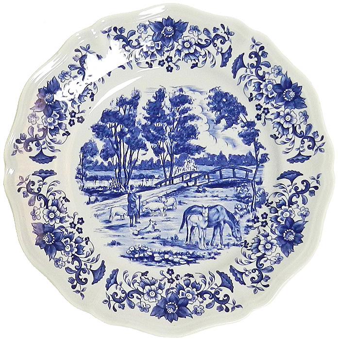 Тарелка Дерби. Фаянс, деколь. Франция, Sarreguemines, 1950-1960 гг.ОС27728 Тарелка Дерби. Фаянс, деколь. Франция, Sarreguemines, 1950-1960 гг.ОС27728Превосходная идея для подарка и изысканный акцент в интерьере! Тарелка Дерби. Фаянс, деколь. Франция, Sarreguemines, 1950-1960 гг. Диаметр 25 см. Сохранность очень хорошая. Без сколов, без утрат. На обороте - клеймо Sarreguemines.