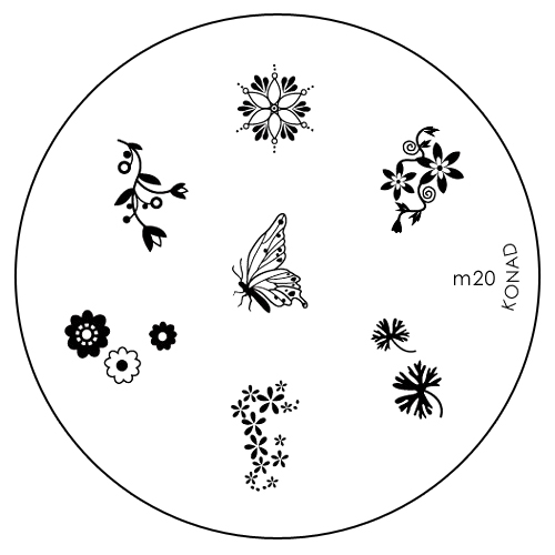 Konad Печатная форма (диск) M20 image plateSN-IPM020 Konad Печатная форма (диск) M20 image plateSN-IPM020Диск для стемпинга. Теперь создавать дизайны на ногтях стало очень просто