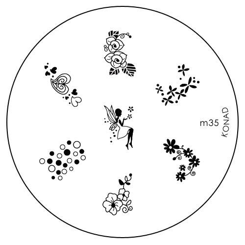 Konad Печатная форма (диск) M35 image plateSN-IPM035 Konad Печатная форма (диск) M35 image plateSN-IPM035Диск для стемпинга. Теперь создавать дизайны на ногтях стало очень просто