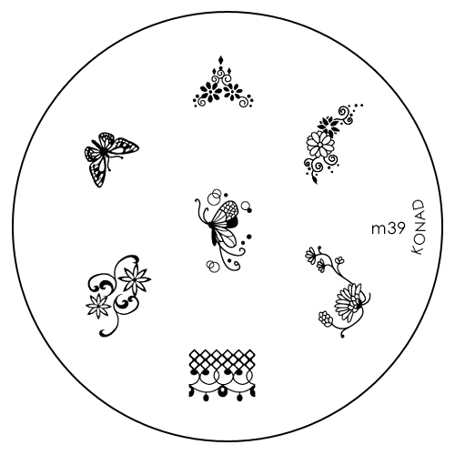 Konad Печатная форма (диск) M39 image plateSN-IPM039 Konad Печатная форма (диск) M39 image plateSN-IPM039Диск для стемпинга. Теперь создавать дизайны на ногтях стало очень просто